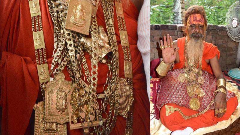 গায়ে ১২ কেজি স্বর্ণ জড়িয়ে ঘোরেন এই সাধু বাবা - West Bengal News 24 গায়ে ১২ কেজি স্বর্ণ জড়িয়ে ঘোরেন এই সাধু বাবা - West Bengal News 24