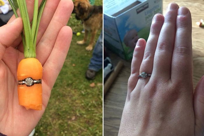 হীরার আংটির মধ্যে গাজর চাষ করে প্রেমিকাকে বিয়ের প্রস্তাব! - West Bengal News 24