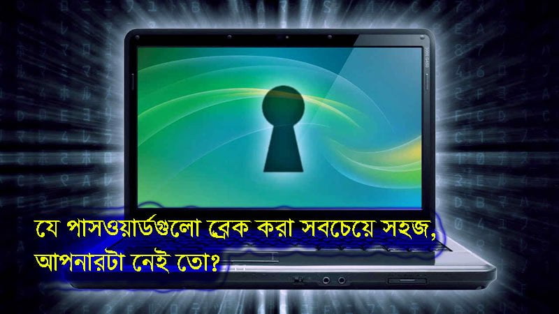 যে পাসওয়ার্ডগুলো ব্রেক করা সবচেয়ে সহজ, আপনারটা নেই তো? - West Bengal News 24