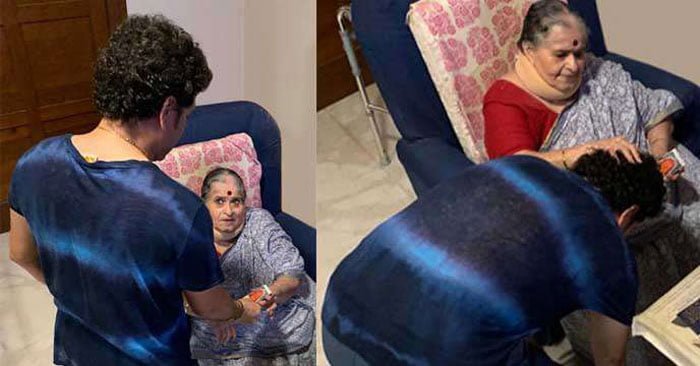 মায়ের আশীর্বাদে জন্ম দিন শুরু করলেন সচিন - West Bengal News 24