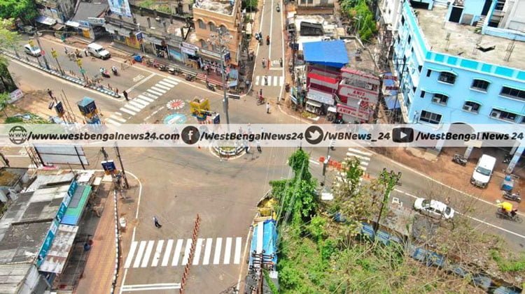 লকডাউনে ঝাড়গ্রামে ড্রোন-ক্যামেরায় নজরদারি পুলিশের - West Bengal News 24