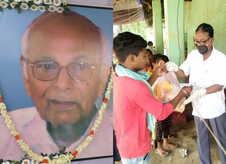 গিধনীর গরিব-দরদী প্রবীণ চিকিৎসকের শ্রাদ্ধানুষ্ঠানে দুঃস্থদের খাদ্যসামগ্রী বিলি - West Bengal News 24