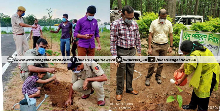 বিশ্ব পরিবেশ দিবসে ঝাড়গ্রাম জেলায় নিবিড় সবুজায়নের উদ্যোগ - West Bengal News 24