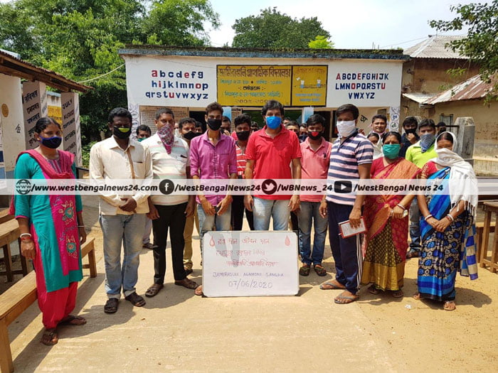 রক্তদানে এগিয়ে এলেন ঝাড়গ্রামের প্রত্যন্ত গ্রামের মহিলারা - West Bengal News 24