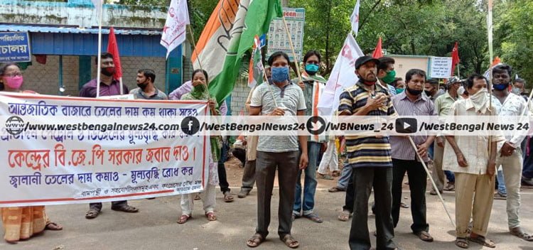 ঝাড়গ্রাম জেলায় করোনার প্রকৃত তথ্য প্রকাশের দাবিতে জেলাশাসককে বাম-কংগ্রেস যৌথ মঞ্চের ডেপুটেশন - West Bengal News 24