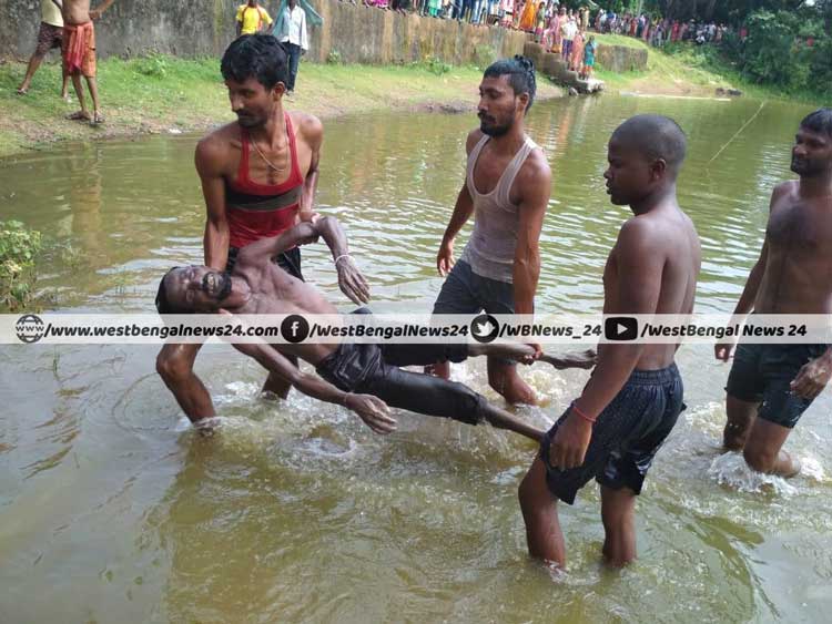 পুকুরে ডুবে যাওয়া ব্যক্তির মৃতদেহ উদ্ধার করলেন সিভিল ডিফেন্সের ডুবুরিরা - West Bengal News 24