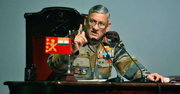 আলোচনায় কাজ না হলে সামরিক পথ খোলা, হুঁশিয়ারি বিপিন রাওয়াতের - West Bengal News 24