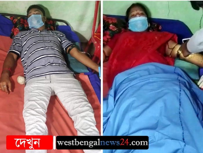 বৌভাতের আসরে রক্তদান নবদম্পতির - West Bengal News 24