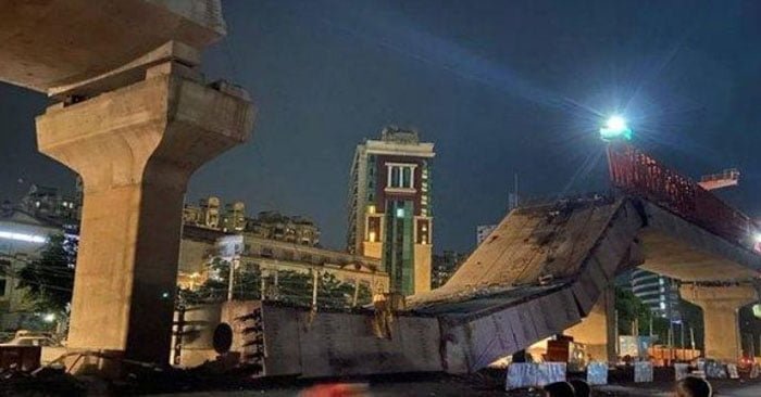 ভয়াবহ দুর্ঘটনা, ভেঙে পড়ল ব্রিজের একাংশ - West Bengal News 24