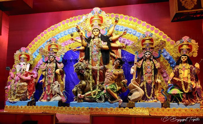 দেবী মহিষাসুরমর্দ্দিনী এবং বিন্ধ্যবাসিনী আগমন দোলায় - West Bengal News 24