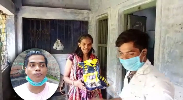 বাঙালির শ্রেষ্ঠ উৎসবে, অত্যন্ত দুরবস্থায় থাকা রানাঘাটের রানু মন্ডল কে সঙ্গীতপ্রেমী আতর আলীর উপহার - West Bengal News 24