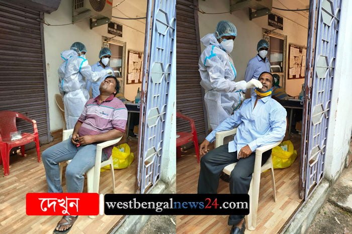 ঝাড়গ্রামে ব্লক অফিসে শিবির করে করোনা পরীক্ষা, পজিটিভ দু’জন - West Bengal News 24