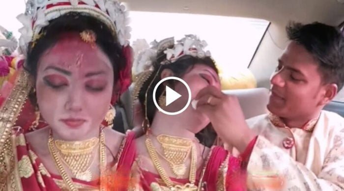 নতুন বৌয়ের কা’ন্না’য় ভিজে গেলো মেকাপ, মেকাপ গলতেই বেরিয়ে গেলো যুবতীর আসল মুখের রং, তু’মু’ল ভাইরাল ভিডিও! - West Bengal News 24