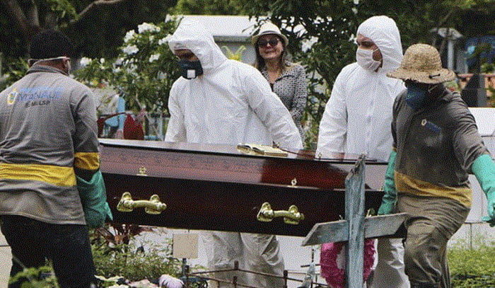 ব্রাজিলে একদিনে রেকর্ড মৃত্যু - West Bengal News 24