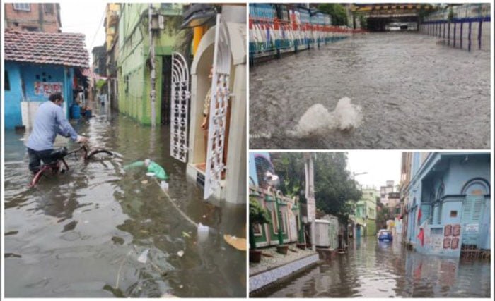 প্রবল বৃষ্টি দক্ষিনবঙ্গের জেলায় জেলায়! বাজ পড়ে ও দুর্ঘটনায় মৃত ৪ - West Bengal News 24