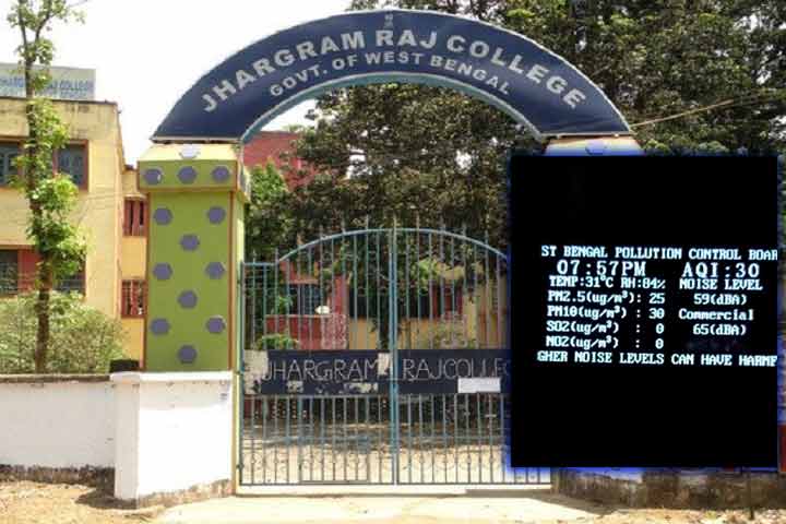 ঝাড়গ্রাম রাজ কলেজে বসল পরিবেশ পর্যবেক্ষণ ডিস প্লে বোর্ড - West Bengal News 24