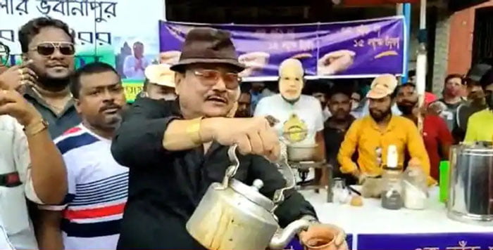 Madan Mitra : এক কাপের দাম ১৫ লক্ষ টাকা, ভবানীপুরে চা বিক্রি করে মোদিকে খোঁচা মদনের - West Bengal News 24
