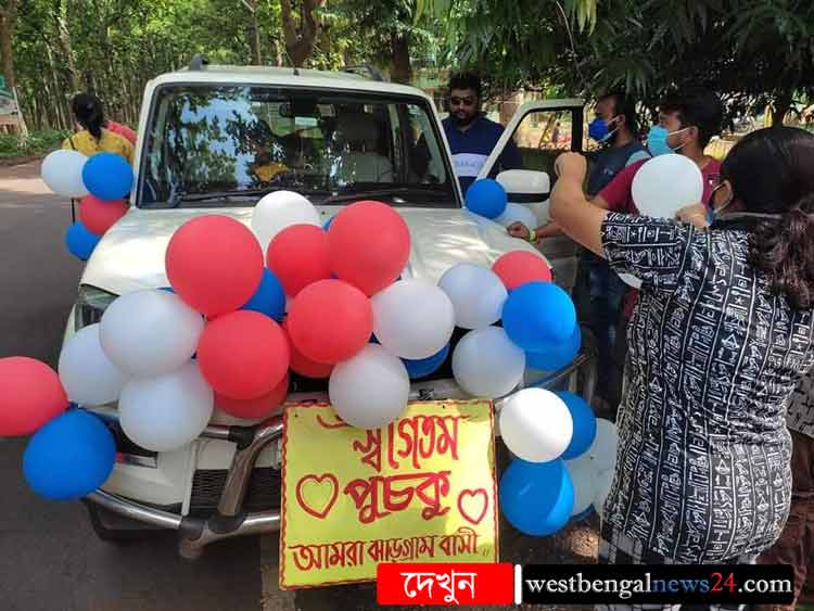 সুস্থ হয়ে ফিরল ‘পুচকু’, স্বাগত জানালেন ঝাড়গ্রামবাসী - West Bengal News 24