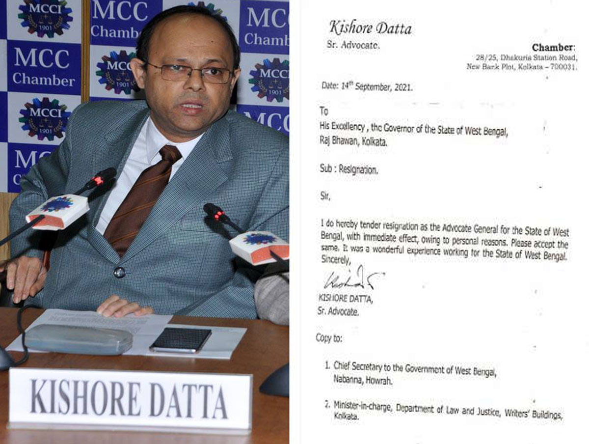 Kishore Datta Resigned : BreakingNow: পদত্যাগ করলেন রাজ্যের অ্যাডভোকেট জেনারেল কিশোর দত্ত, কারণ ঘিরে ধোঁয়াশা - West Bengal News 24