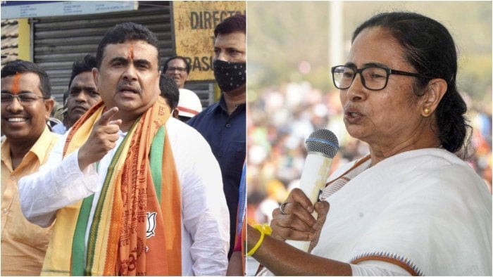 Suvendu Adhikari : মমতার বিরুদ্ধে ফের প্রার্থী কী শুভেন্দু?‌ বিরোধী দলনেতার মন্তব্যে তুমুল ঝড় - West Bengal News 24