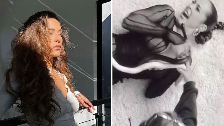 শুটিংয়ের মাঝেই গায়িকার মুখে কামড় সাপের! ভাইরাল ভিডিও দেখে শিহরিত নেটিজেনরা - West Bengal News 24 শুটিংয়ের মাঝেই গায়িকার মুখে কামড় সাপের! ভাইরাল ভিডিও দেখে শিহরিত নেটিজেনরা - West Bengal News 24