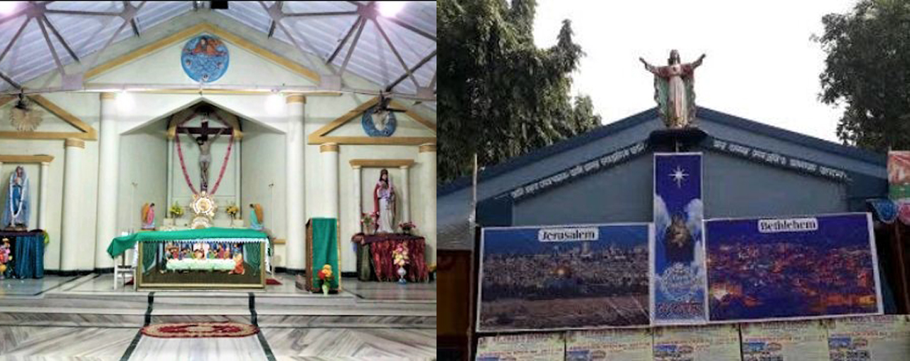 দক্ষিণ দিনাজপুর জেলার গঙ্গারামপুরে বড়দিন উপলক্ষে সেজে উঠছে মিশন চার্চ - West Bengal News 24