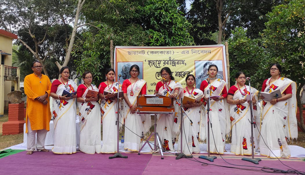 শান্তিনিকেতনে ছায়ানট (কলকাতা) – এর আয়োজনে ‘হৃদয়ে রবীন্দ্রনাথ, চেতনায় নজরুল’ - West Bengal News 24