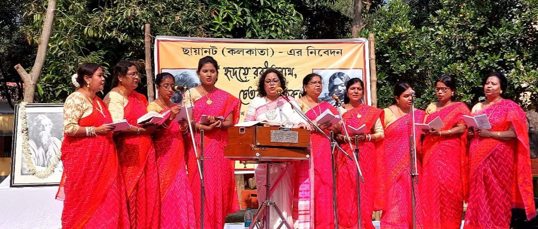 শান্তিনিকেতনে ছায়ানট (কলকাতা) – এর আয়োজনে ‘হৃদয়ে রবীন্দ্রনাথ, চেতনায় নজরুল’ - West Bengal News 24